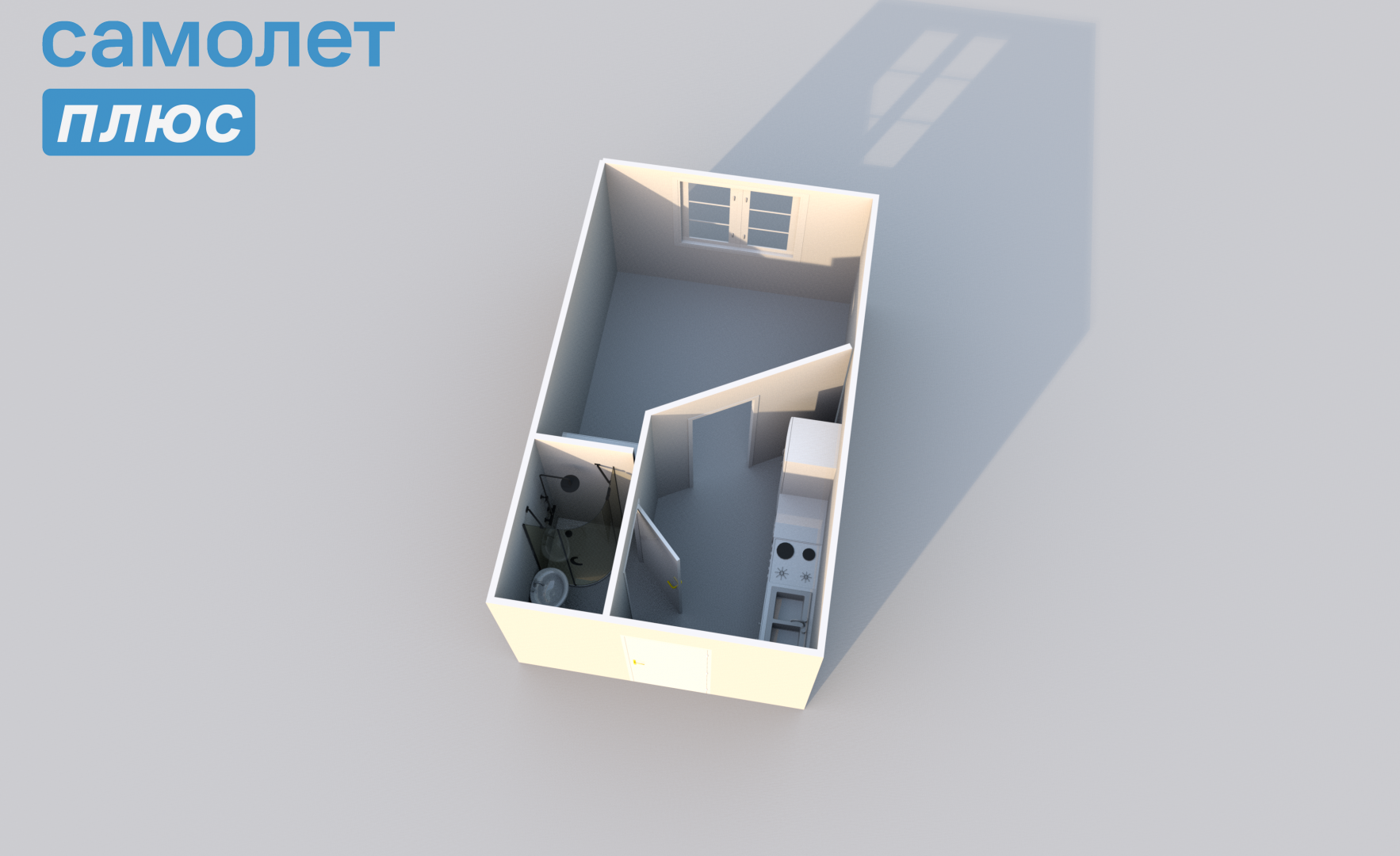 Студия 16.9 м2 в ЖК undefined корпус null этаж 3