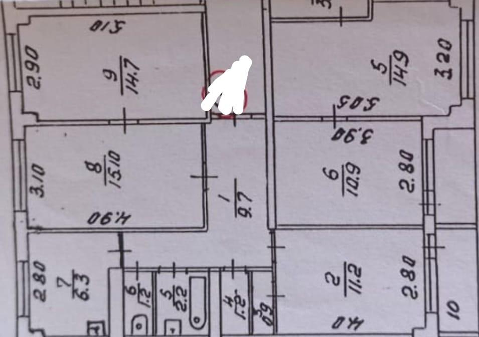 3-комнатная 64.2 м2 в ЖК undefined корпус null этаж 8