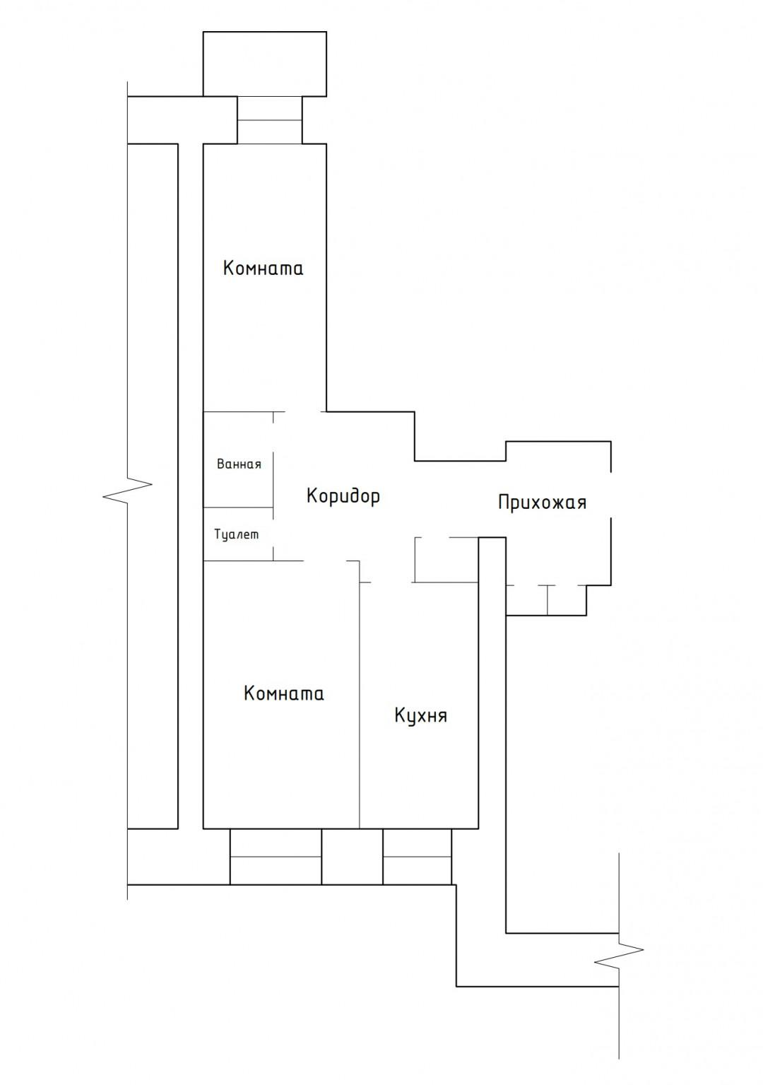 2-комнатная 54.6 м2 в ЖК undefined корпус null этаж 3