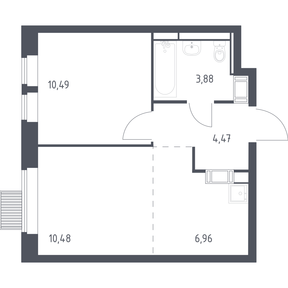 Студия 36 м2 в ЖК Большое Путилково корпус null этаж 15