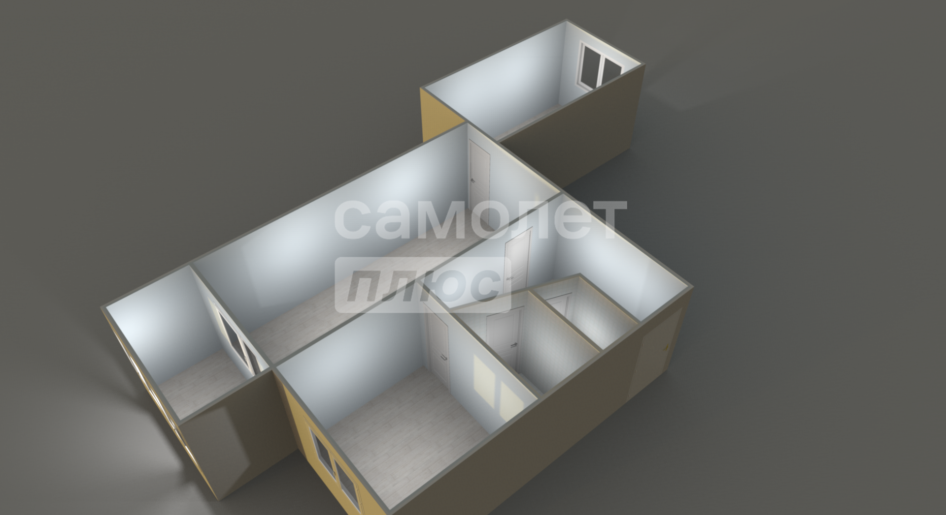 2-комнатная 47.6 м2 в ЖК undefined корпус null этаж 5