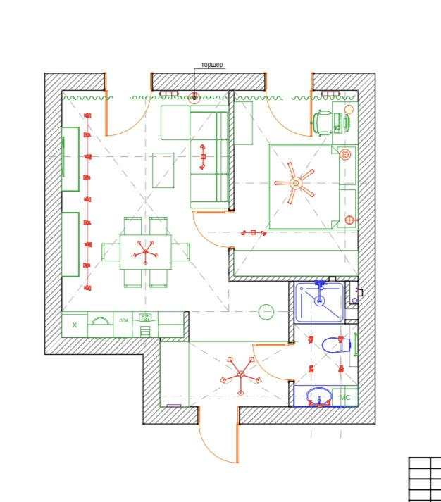1-комнатная 47.7 м2 в ЖК undefined корпус null этаж 2
