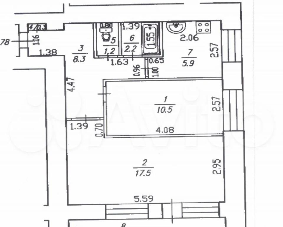 2-комнатная 52 м2 в ЖК undefined корпус null этаж 12