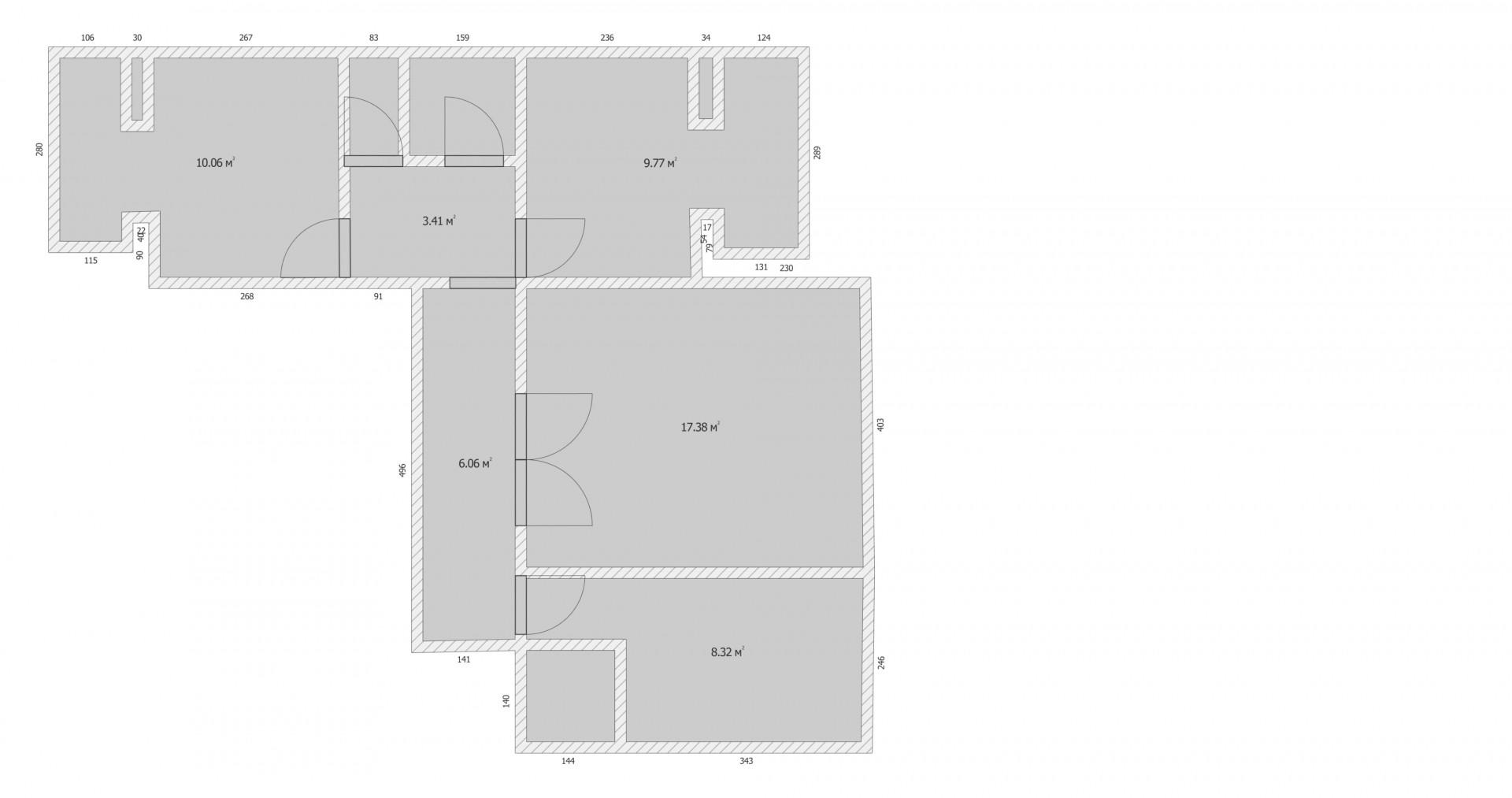 3-комнатная 64.3 м2 в ЖК undefined корпус null этаж 4