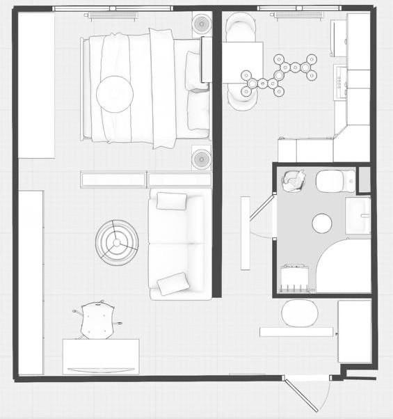 1-комнатная 32.3 м2 в ЖК undefined корпус null этаж 8