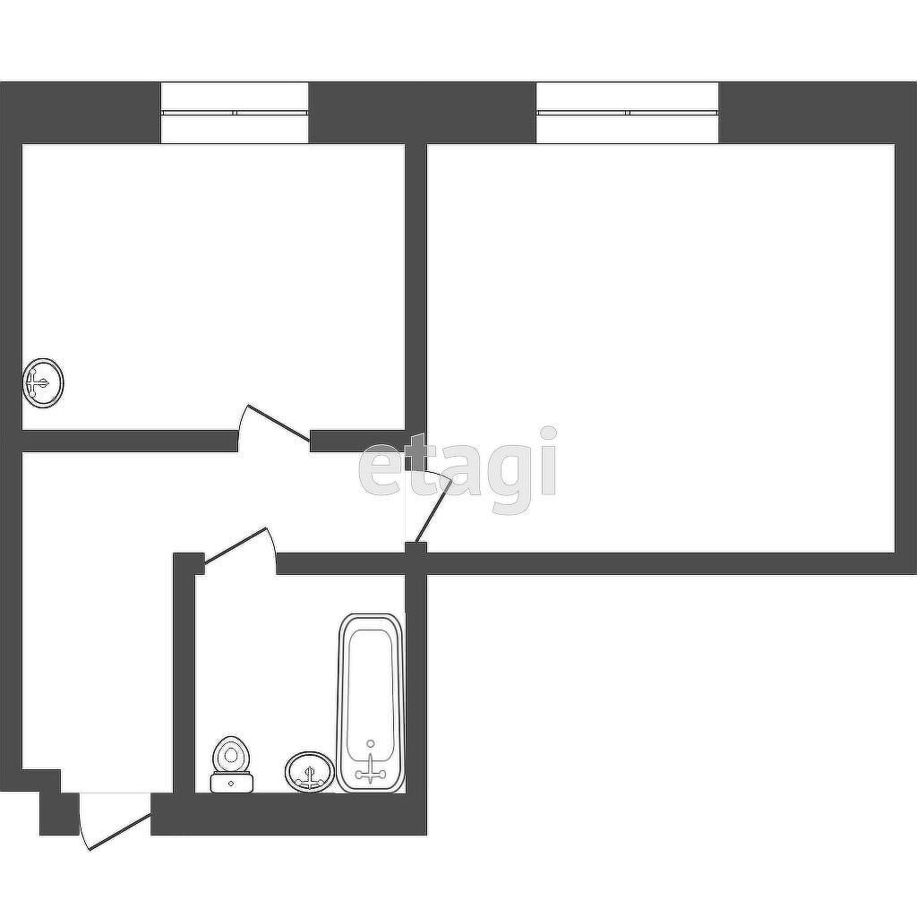 1-комнатная 38 м2 в ЖК undefined корпус null этаж 2