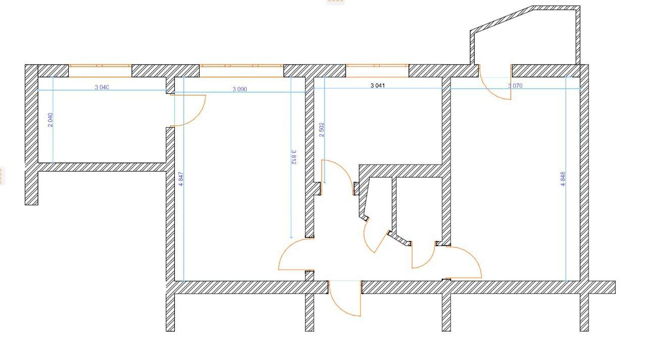 3-комнатная 50.8 м2 в ЖК undefined корпус null этаж 3