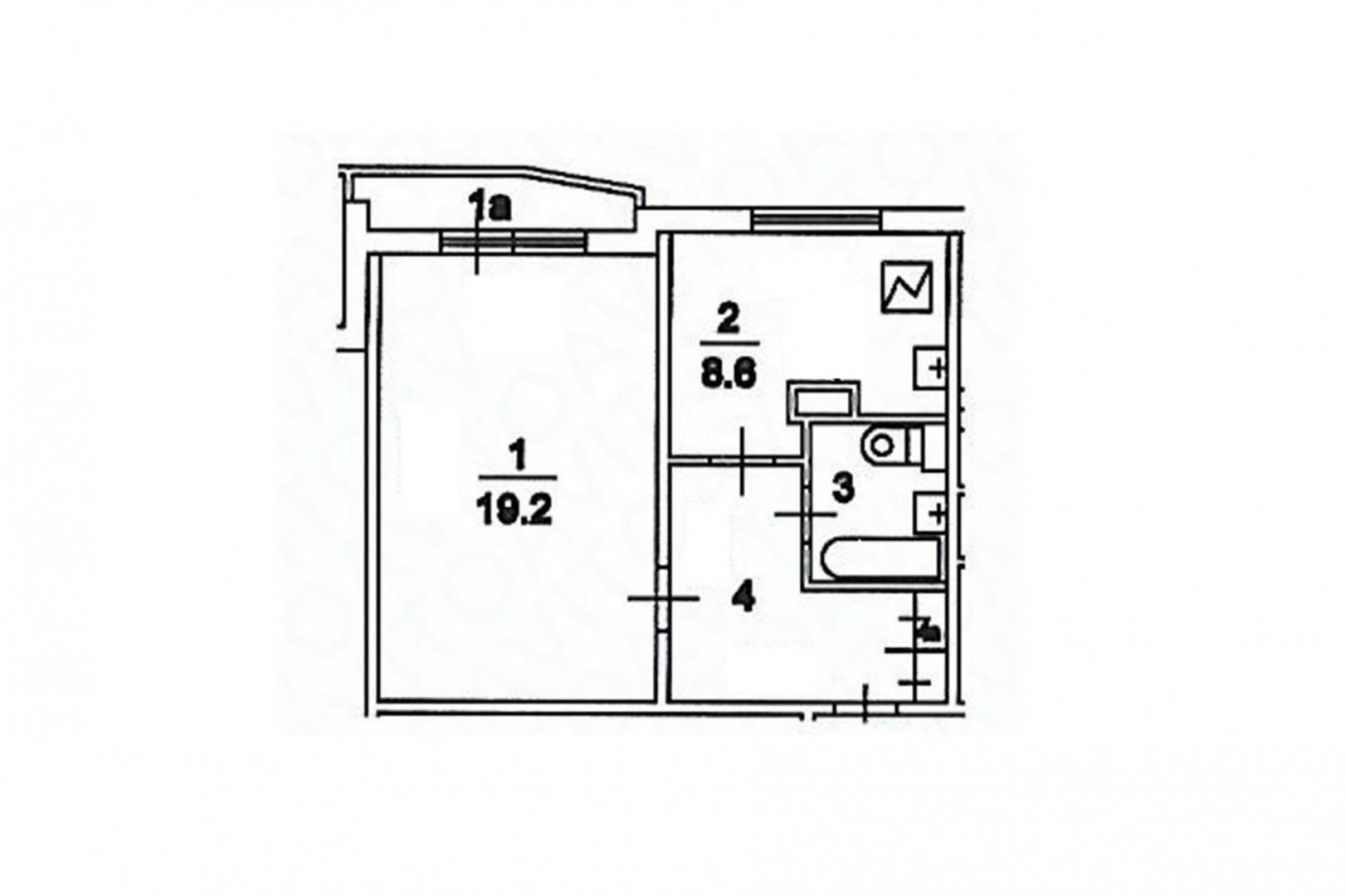 1-комнатная 36.3 м2 в ЖК undefined корпус null этаж 3