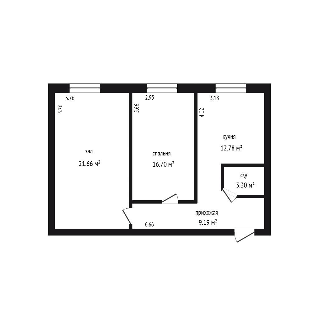 2-комнатная 70 м2 в ЖК undefined корпус null этаж 5