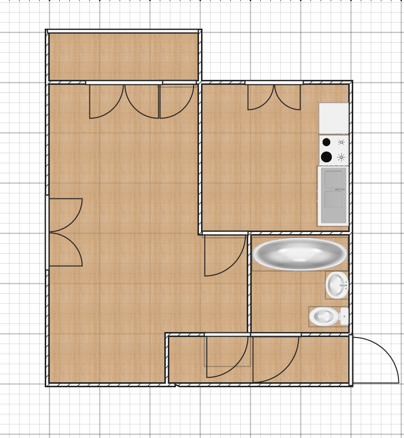 1-комнатная 30.7 м2 в ЖК undefined корпус null этаж 4