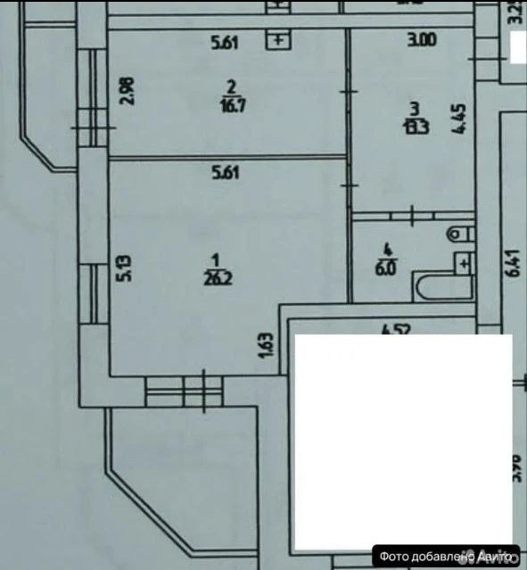 2-комнатная 73 м2 в ЖК undefined корпус null этаж 12