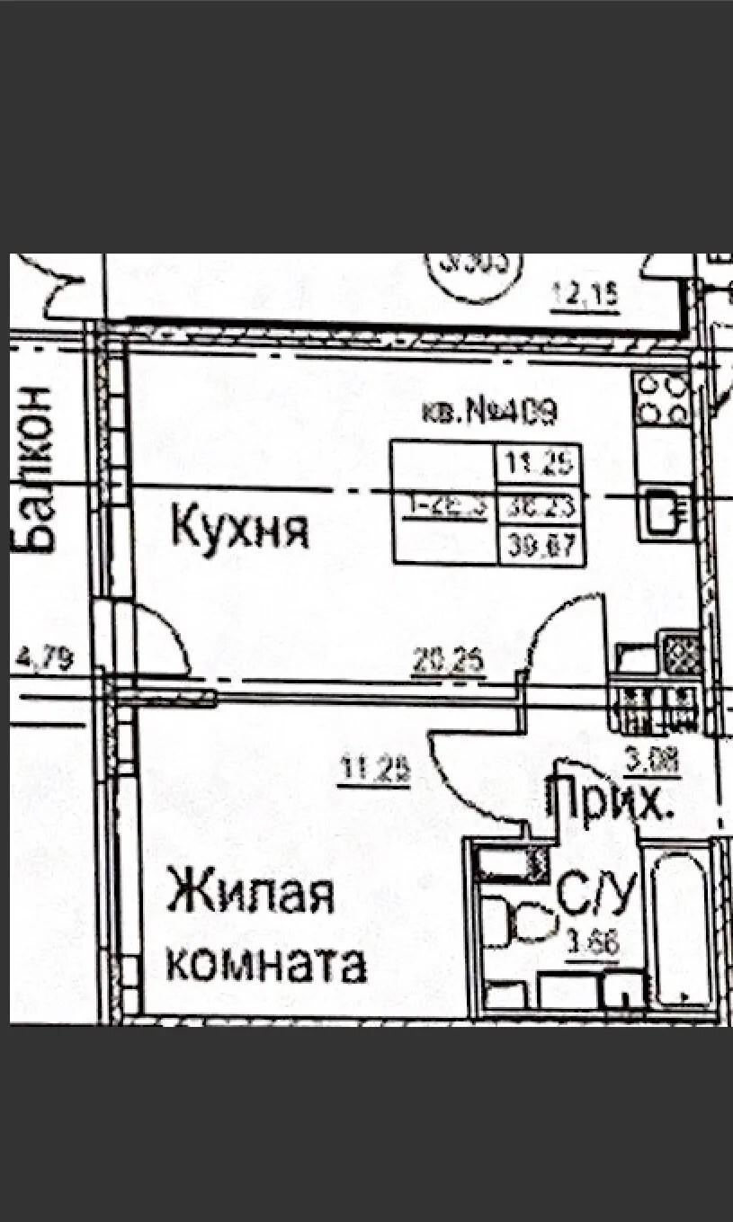 2-комнатная 45 м2 в ЖК undefined корпус null этаж 3