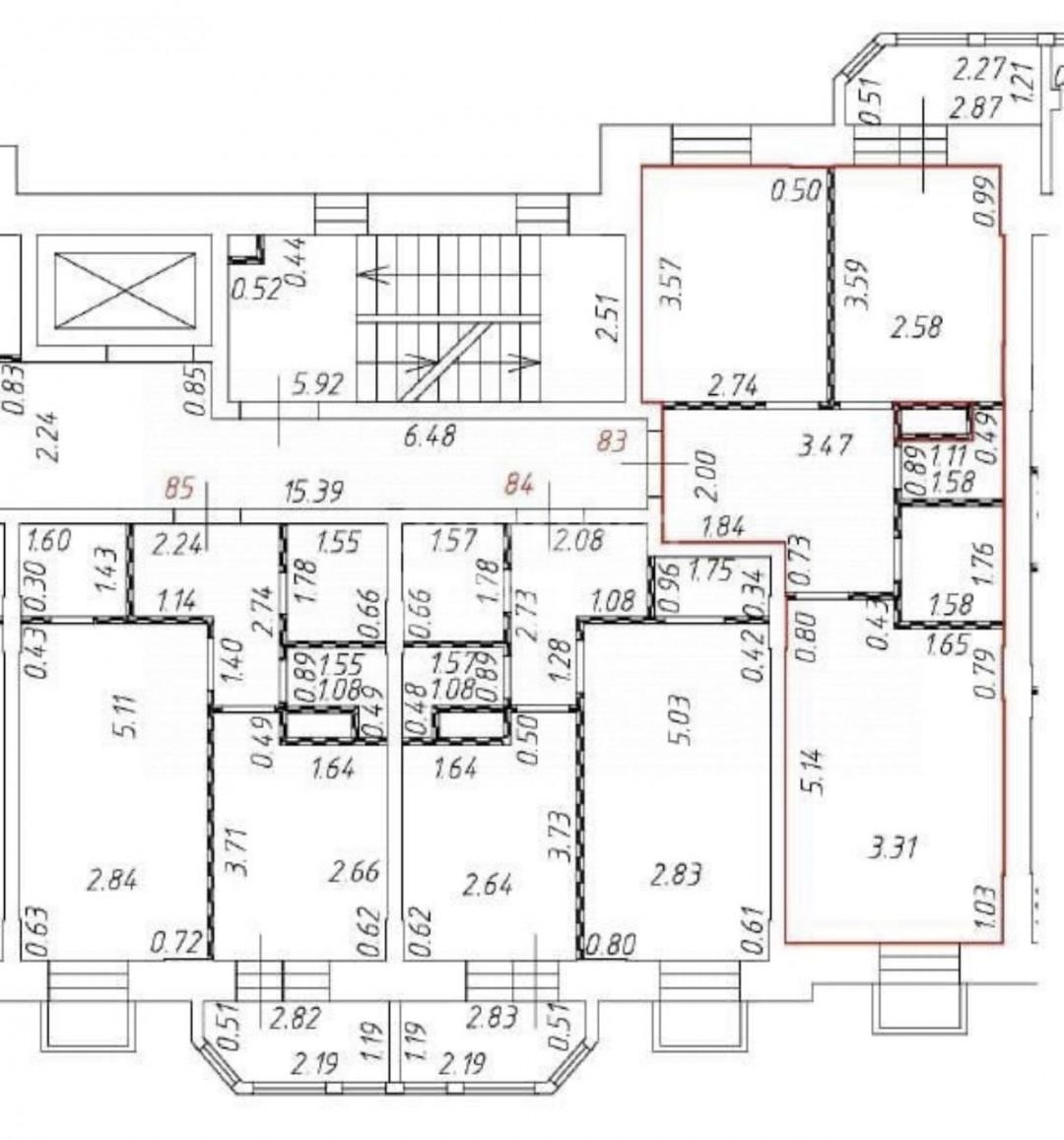 2-комнатная 47.9 м2 в ЖК undefined корпус null этаж 8