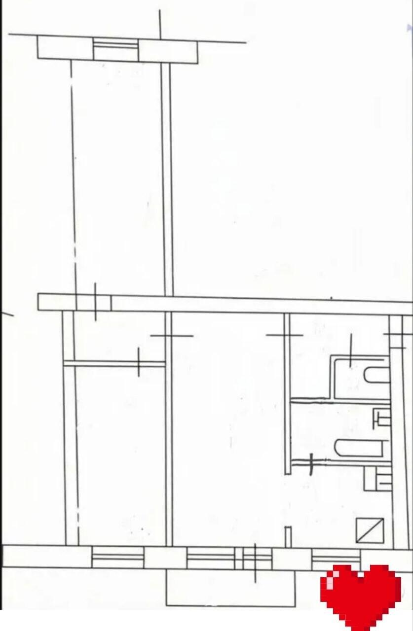 3-комнатная 55 м2 в ЖК undefined корпус null этаж 3