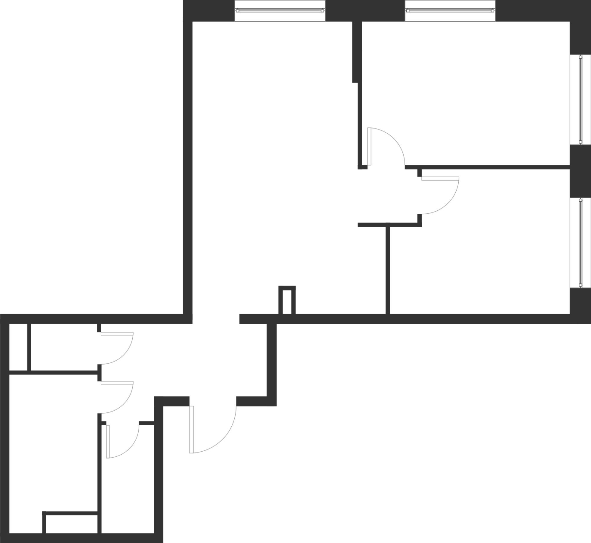 2-комнатная 64 м2 в ЖК Foreville корпус null этаж 1