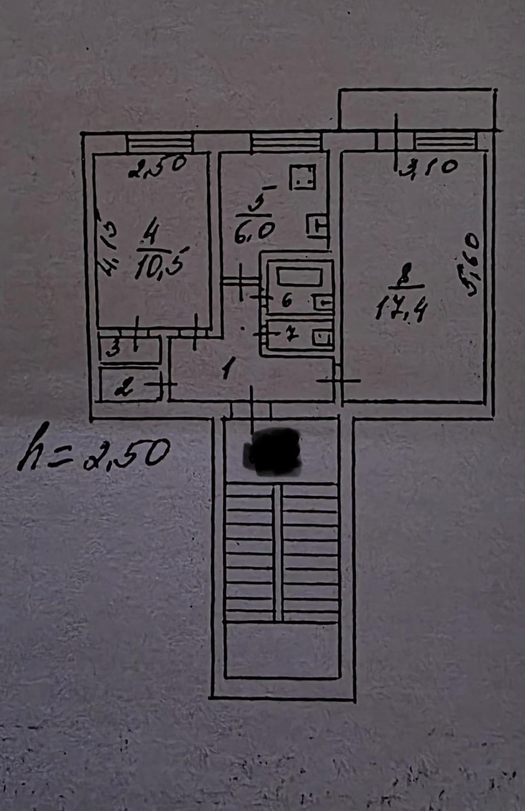 2-комнатная 45.2 м2 в ЖК undefined корпус null этаж 3