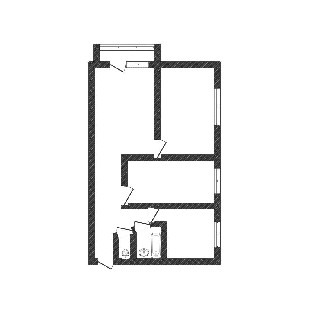 3-комнатная 51.2 м2 в ЖК undefined корпус null этаж 5