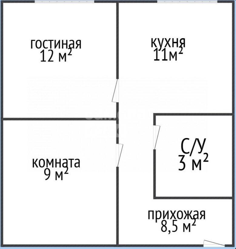 2-комнатная 43.5 м2 в ЖК undefined корпус null этаж 6