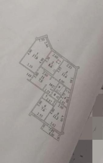 4-комнатная 77.5 м2 в ЖК undefined корпус null этаж 1