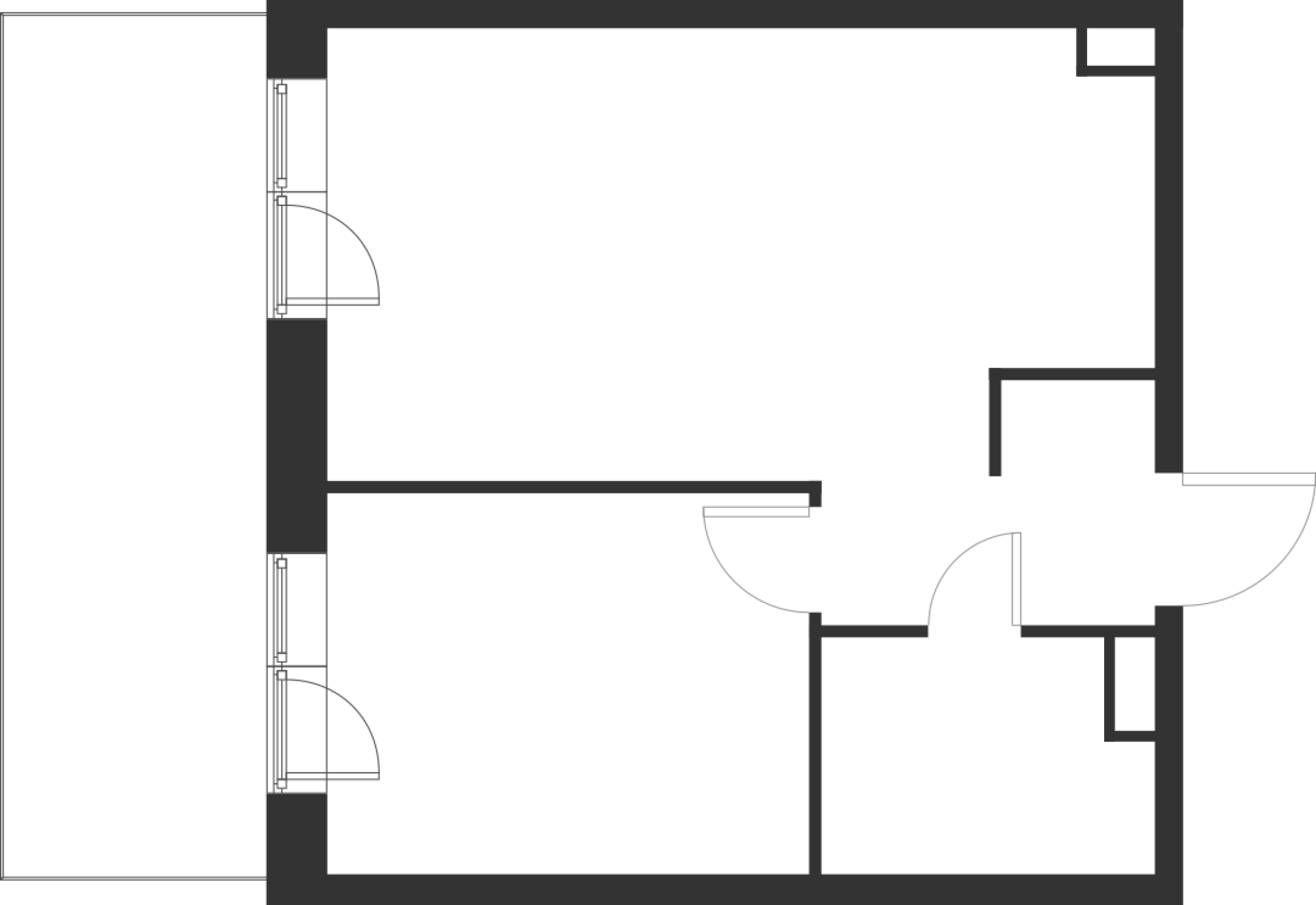 1-комнатная 42 м2 в ЖК Foreville корпус null этаж 1