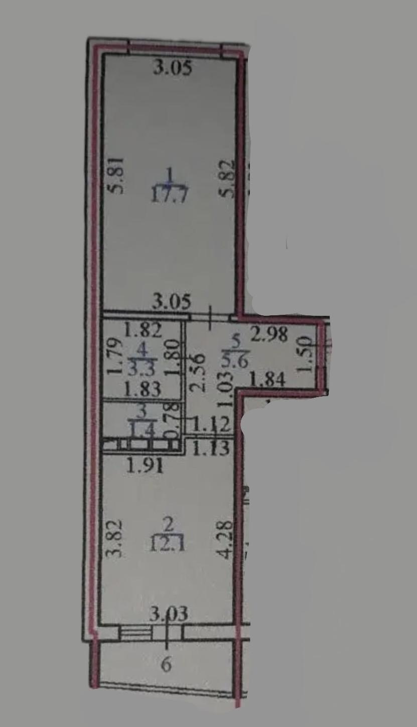 1-комнатная 40.1 м2 в ЖК undefined корпус null этаж 13