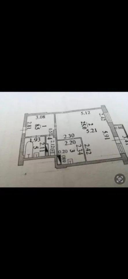 1-комнатная 44.3 м2 в ЖК undefined корпус null этаж 9