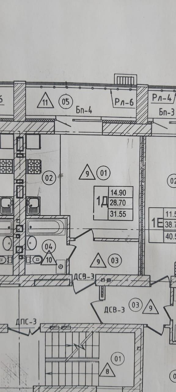 1-комнатная 27.9 м2 в ЖК undefined корпус null этаж 9