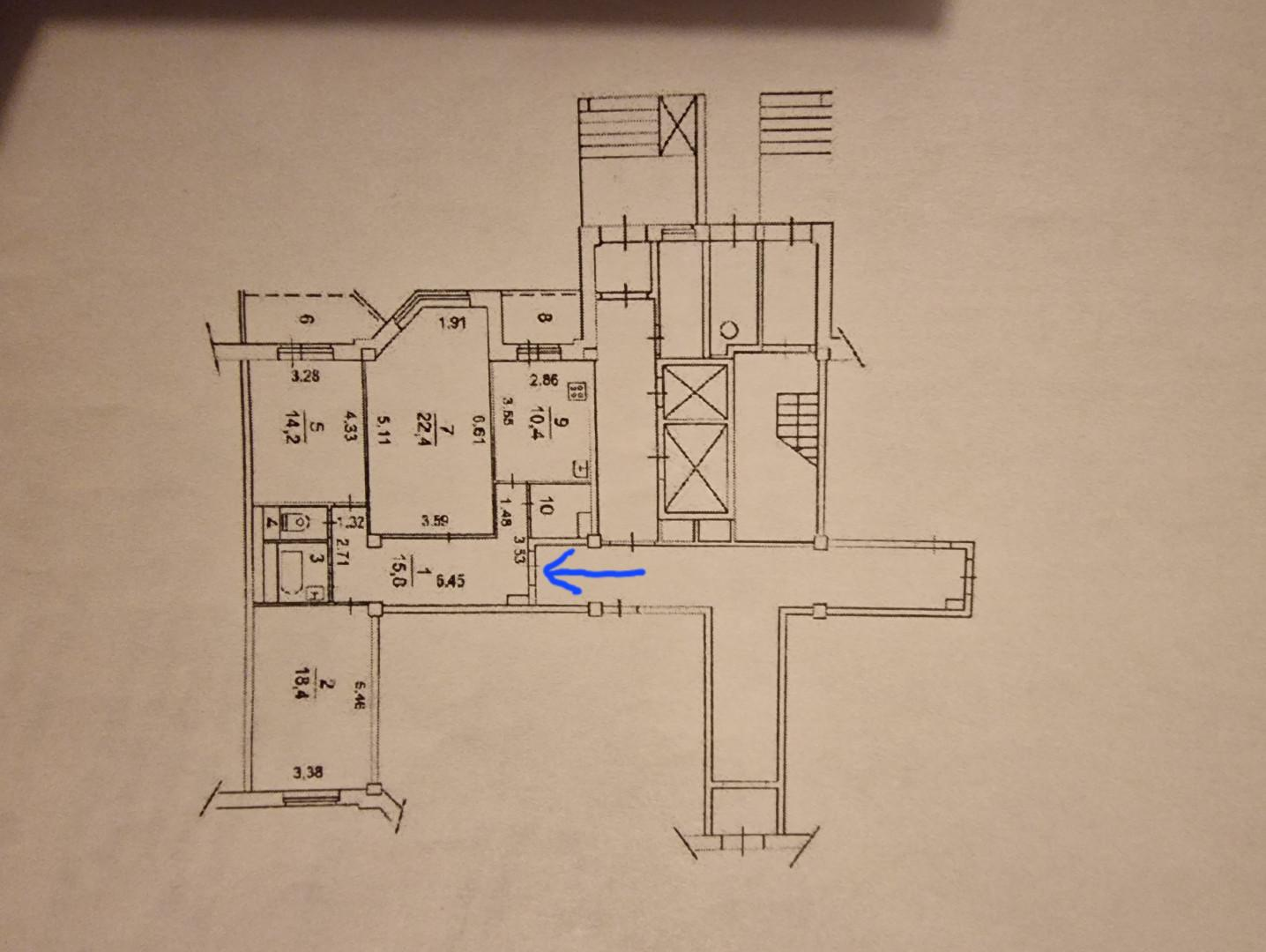 3-комнатная 90.5 м2 в ЖК undefined корпус null этаж 1