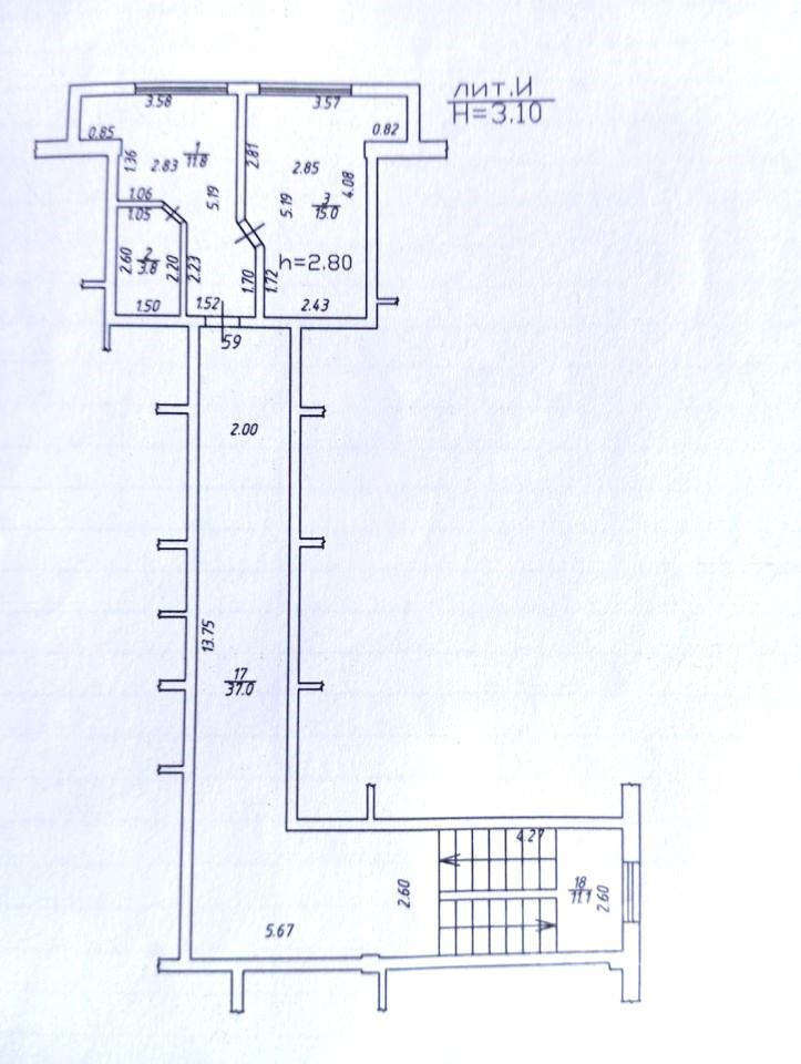 1-комнатная 30.6 м2 в ЖК undefined корпус null этаж 2