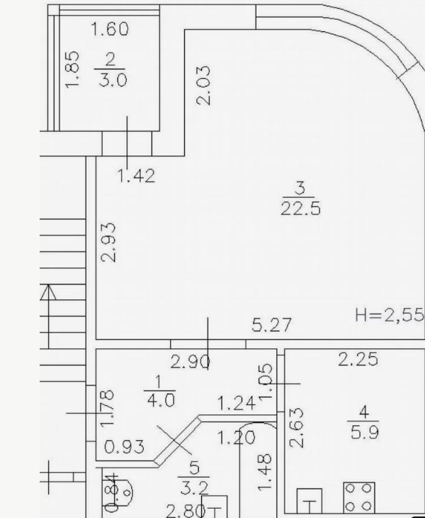1-комнатная 35.6 м2 в ЖК undefined корпус null этаж 6