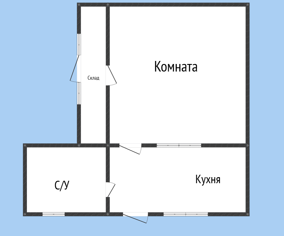 1-комнатная 49.9 м2 в ЖК undefined корпус null этаж 1