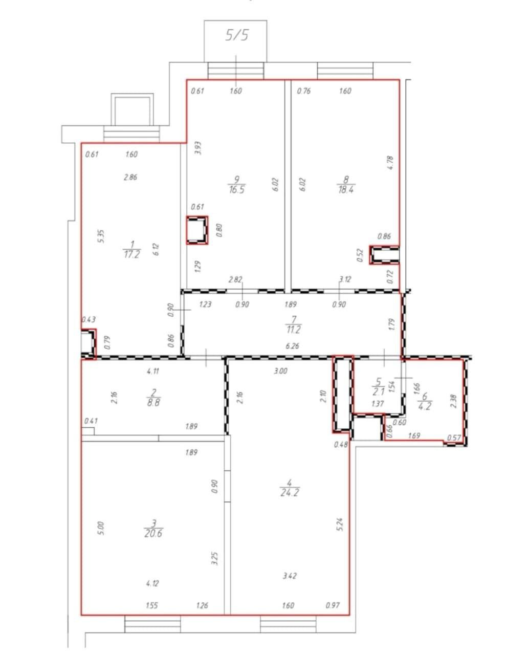 Студия 123 м2 в ЖК undefined корпус null этаж null