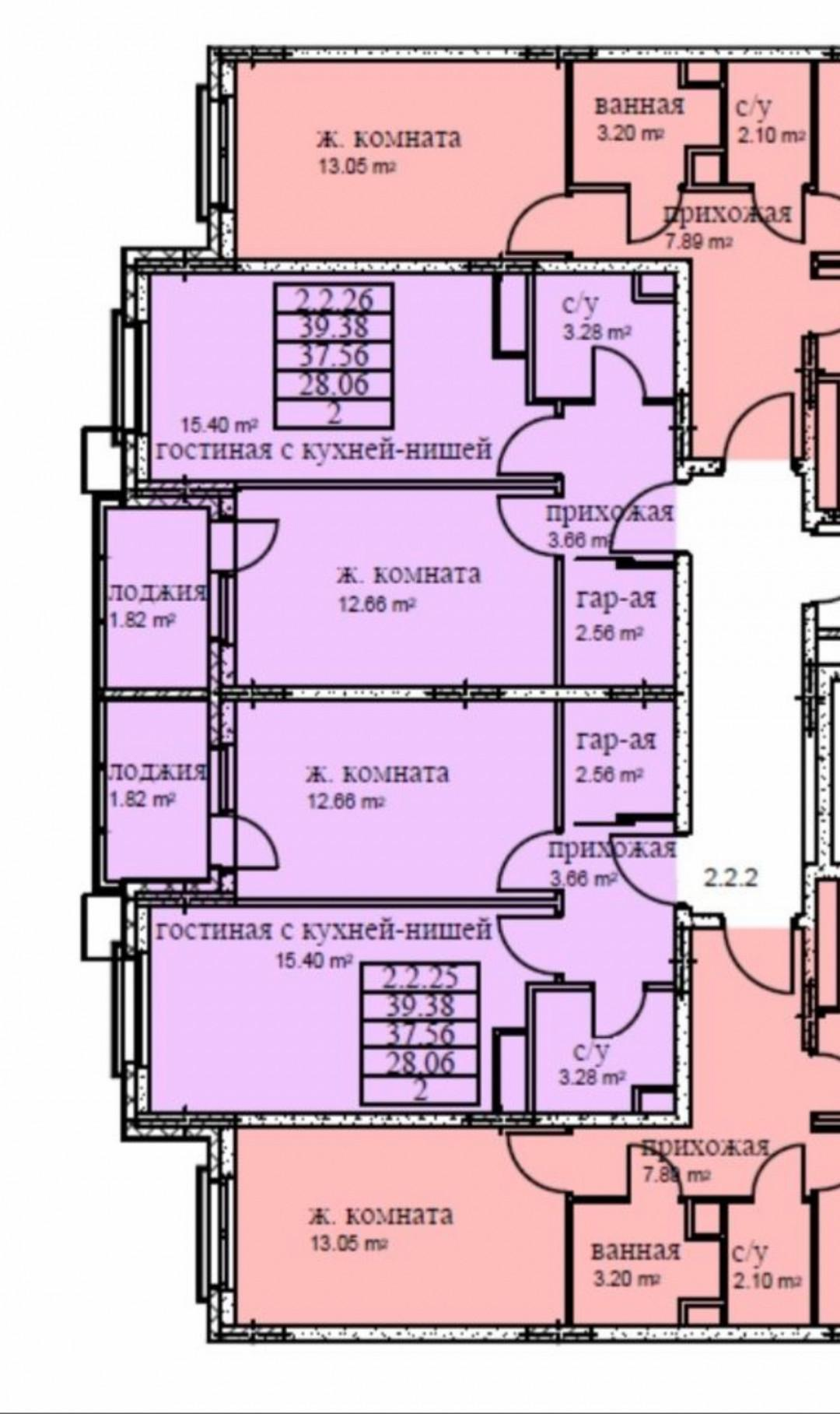 1-комнатная 36.4 м2 в ЖК undefined корпус null этаж 4