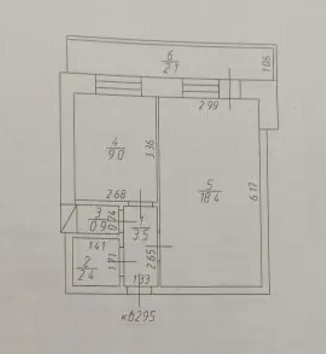 1-комнатная 34.2 м2 в ЖК undefined корпус null этаж 6