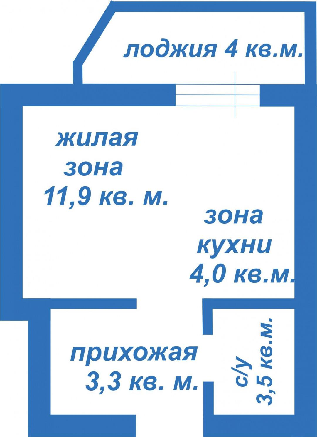 Студия 25 м2 в ЖК undefined корпус null этаж 4