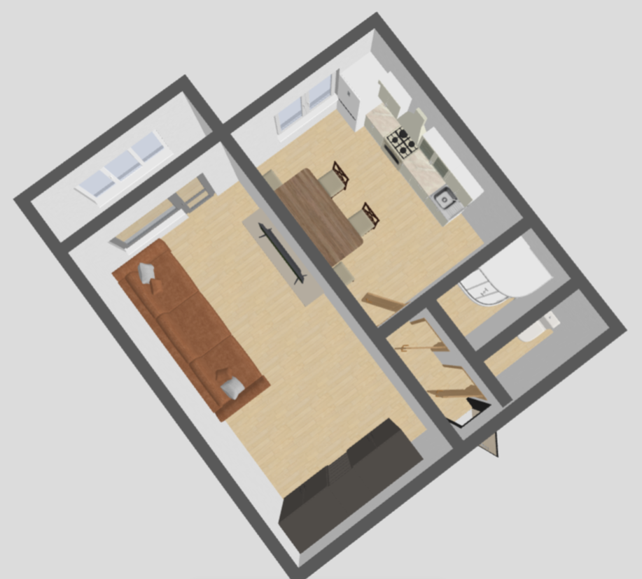 1-комнатная 34.9 м2 в ЖК undefined корпус null этаж 12