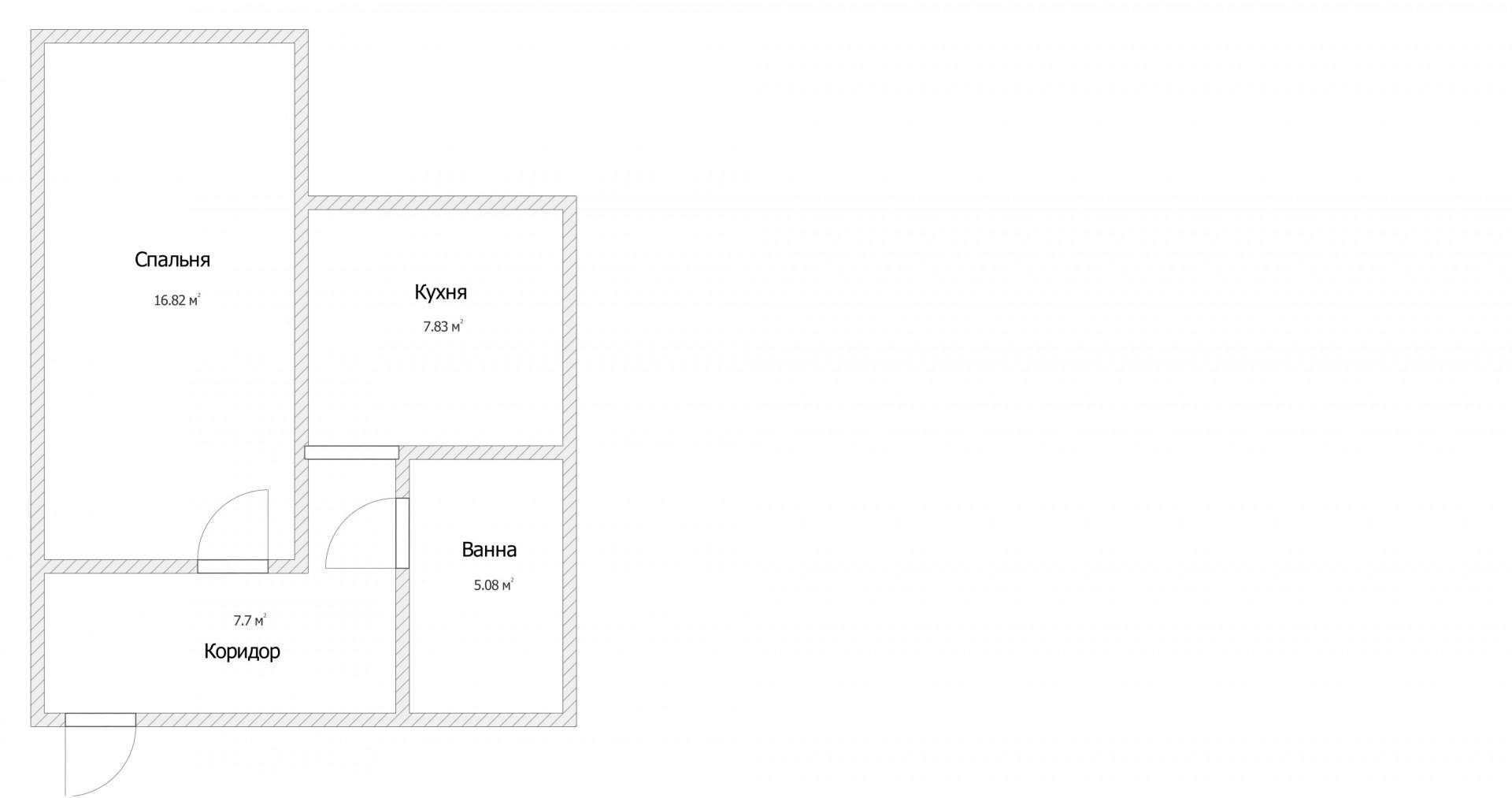 1-комнатная 36 м2 в ЖК undefined корпус null этаж 2
