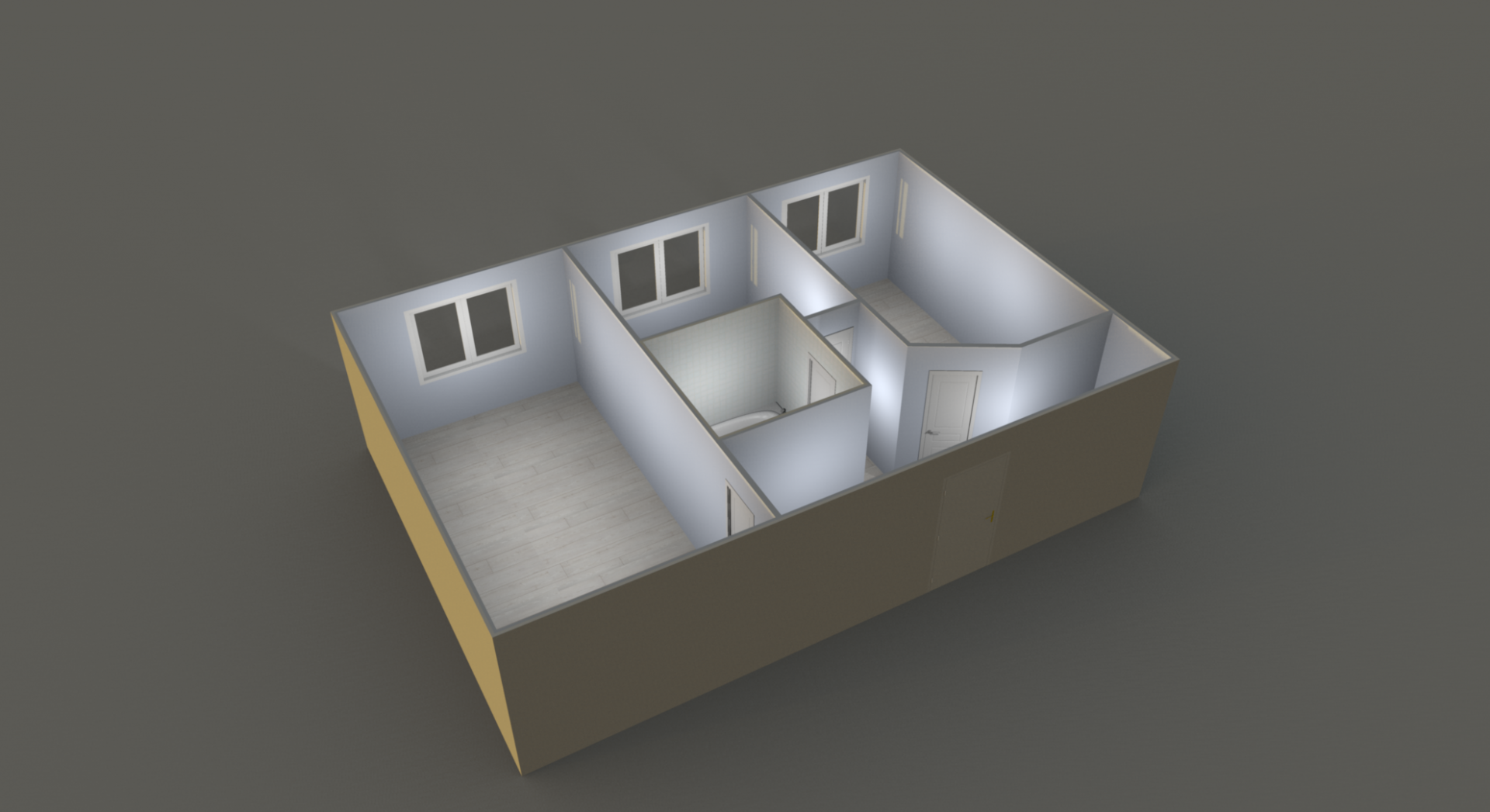 2-комнатная 43.4 м2 в ЖК undefined корпус null этаж 1