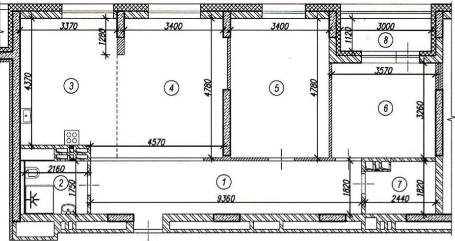2-комнатная 90 м2 в ЖК undefined корпус null этаж 12