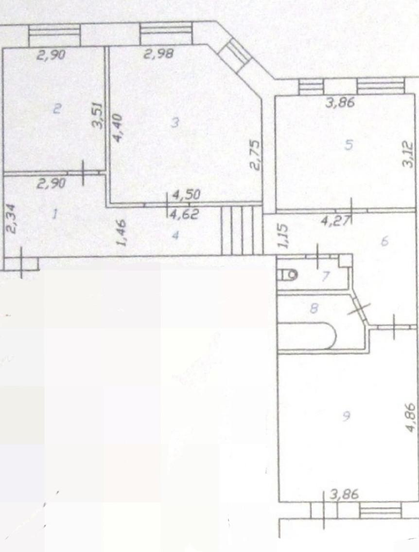 3-комнатная 85 м2 в ЖК undefined корпус null этаж 2