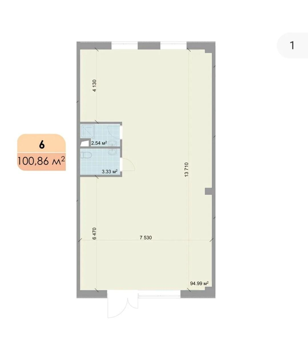 Студия 100.9 м2 в ЖК undefined корпус null этаж null
