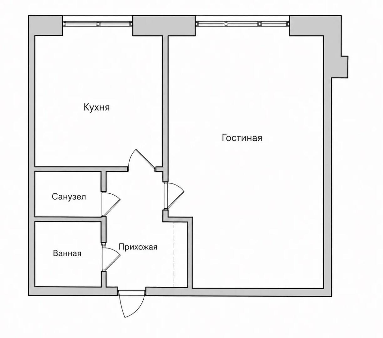 1-комнатная 39.1 м2 в ЖК undefined корпус null этаж 3