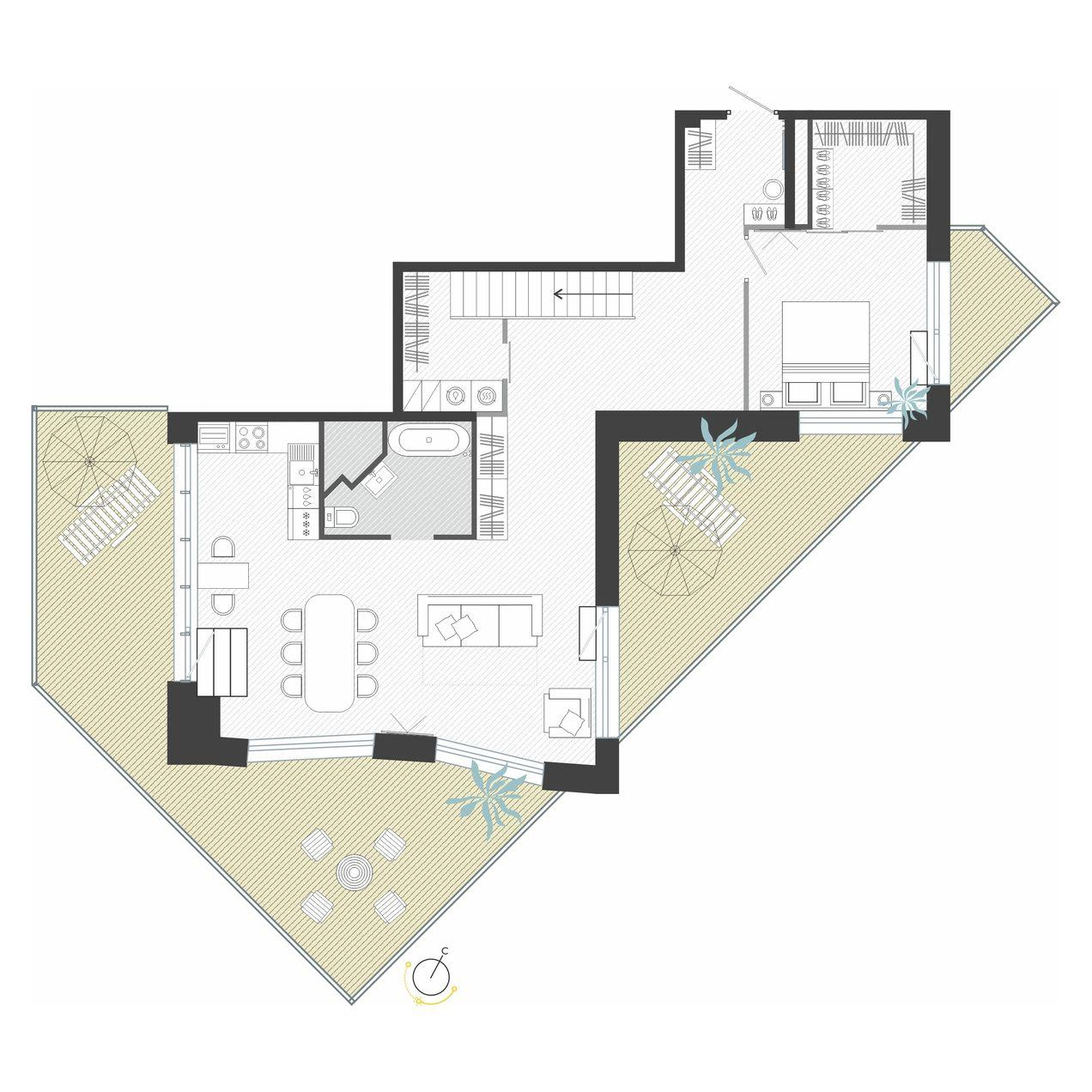 5-комнатная 190 м2 в ЖК R4 корпус null этаж 7