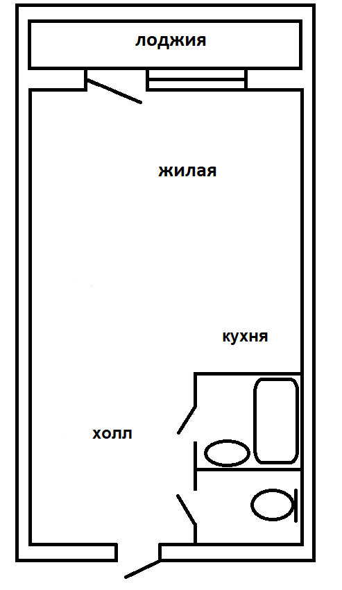 Студия 25.5 м2 в ЖК undefined корпус null этаж 3