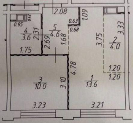 1-комнатная 35.8 м2 в ЖК undefined корпус null этаж 7