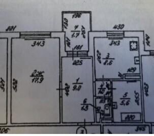 1-комнатная 43.4 м2 в ЖК undefined корпус null этаж 1