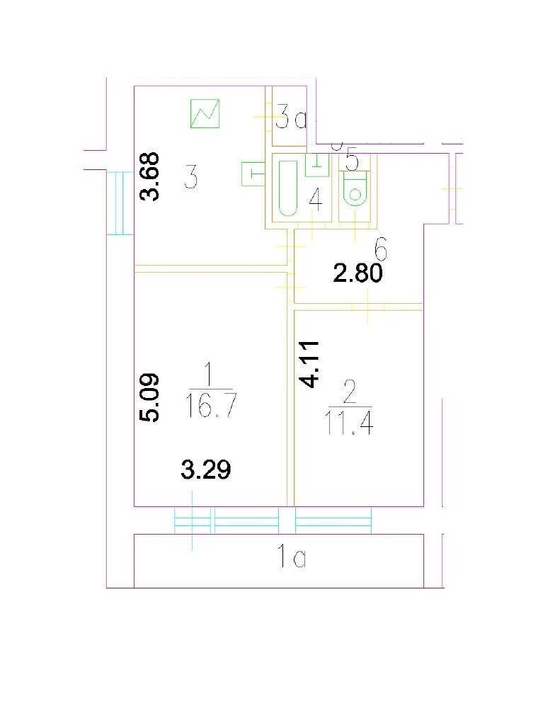 2-комнатная 50.2 м2 в ЖК undefined корпус null этаж 10
