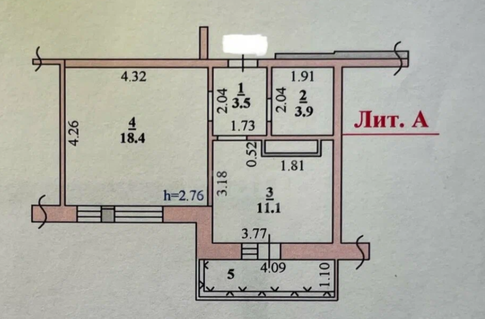 1-комнатная 36.9 м2 в ЖК undefined корпус null этаж 12
