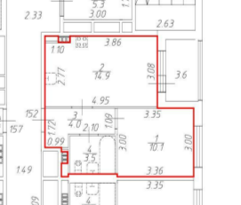 1-комнатная 32.5 м2 в ЖК undefined корпус null этаж 4