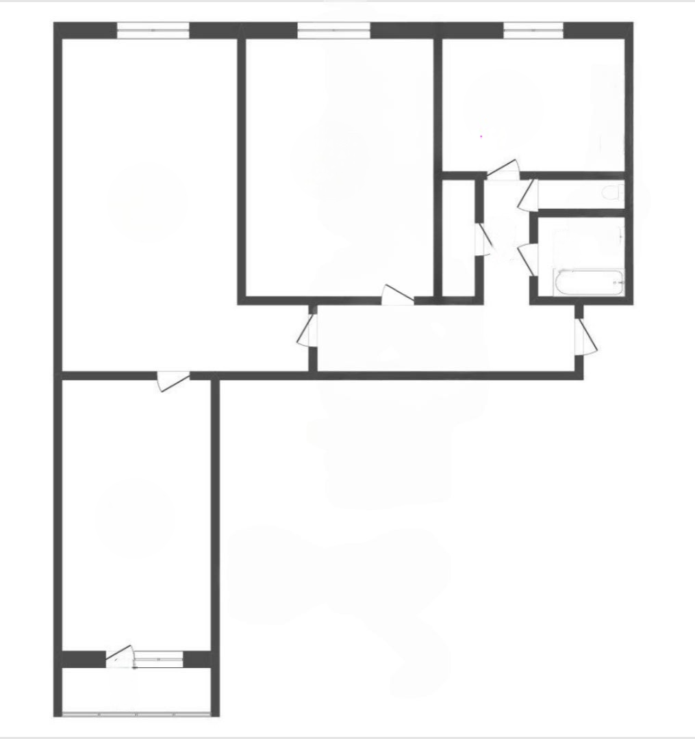 3-комнатная 63.5 м2 в ЖК undefined корпус null этаж 12